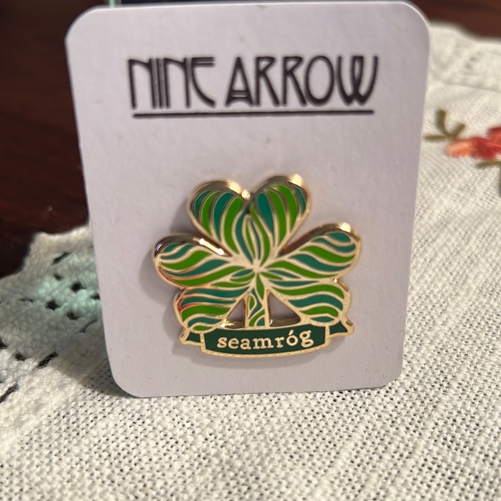 St Patrick’s Day Shamrock Pin